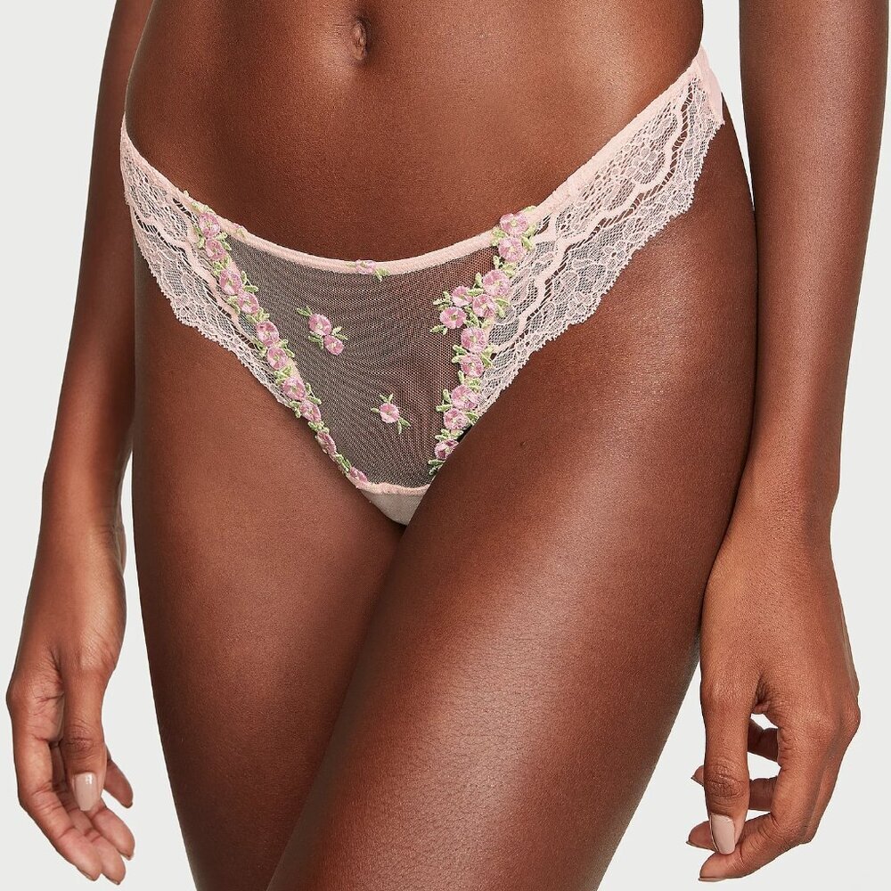 Victoria’s Secret Dream Angels Rosebud Bra 34B Garter XS Panty M Set b85 - Picture 6 of 13